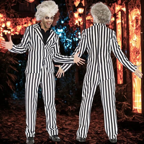 Mens Beetle Boss Costume Size L 2Pc Halloween Roleplay Cosplay Suit - Picture 1 of 7